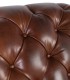 Sillón Chester de Cuero Marrón Vintage Crown