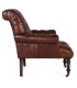 Sillón Chester de Cuero Marrón Vintage Crown