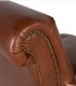 Sillón de Cuero Marrón Vintage Zuberi