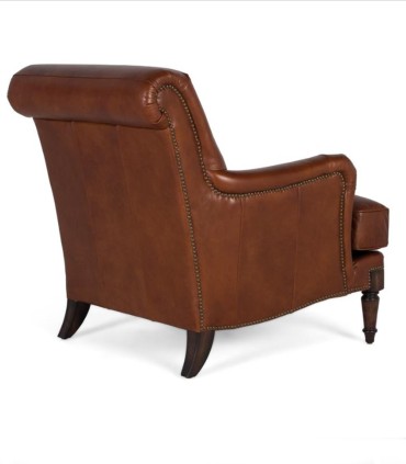 Sillón de Cuero Marrón Vintage Zuberi