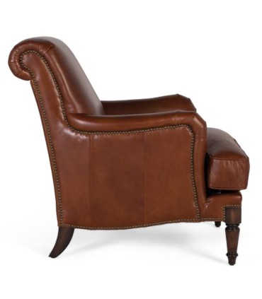 Sillón de Cuero Marrón Vintage Zuberi