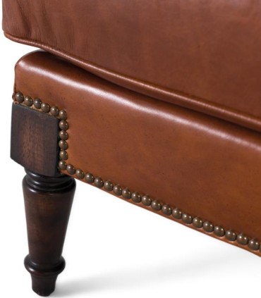 Sillón de Cuero Marrón Vintage Zuberi