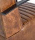 Sillón Industrial de Cuero Marrón Vintage Baraka