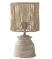 Lámpara de Sobremesa de Yute Natural y Madera Meher