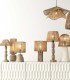 Lámpara de Mesa Artesanal de Yute y Madera Torneada Rahim