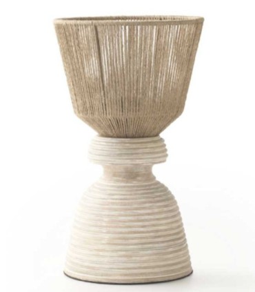 Lámpara de Mesa Artesanal de Yute Nael