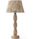 Lámpara de Mesa de Yute y Madera Natural Sahar