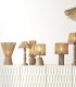 Lámpara de Mesa de Yute y Madera Natural Sahar