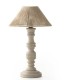 Lámpara de Mesa de Yute y Madera Natural Artesanal Samir