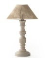 Lámpara de Mesa de Yute y Madera Natural Artesanal Samir