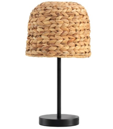 Lámpara de Mesa Artesanal de Fibras Naturales Azad