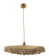 Lámpara Colgante Plana con Flecos Macramé Rayan, grande