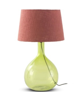 Lámpara de Mesa de Cristal Verde Silviana