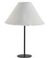 Lámpara de Mesa Artesanal con Pantalla de Papel Maché Blanca Peper