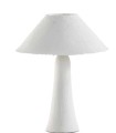 Lámpara de Mesa Blanca de Papel Maché Artesanal Busaba
