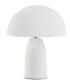 Lámpara de Mesa de Papel Maché Blanca Zoirin