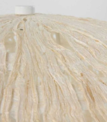 Lámpara Colgante de Papel Maché Blanca Artesanal Florin
