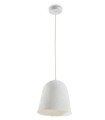 Lámpara Colgante de Papel Maché Blanca Artesanal Ariana