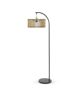 Lámpara de Pie Arco de Madera y Metal Vesper