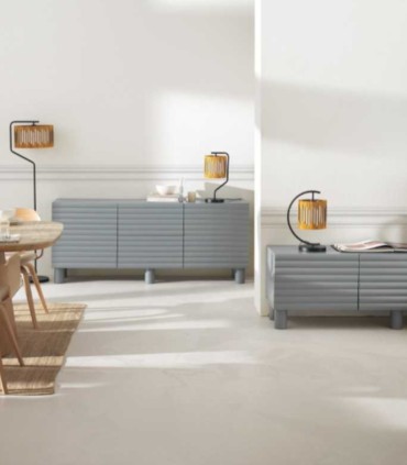 Lámpara de Mesa de Madera y Metal con Pantalla Decorativa Natural Kalila