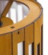 Lámpara de Mesa Artesanal de Madera y Metal Nocas