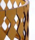 Lámpara de Mesa Artesanal de Madera y Metal Iron