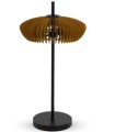 Lámpara de Mesa Industrial de Madera y Metal Orbit
