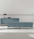 Lámpara de Mesa Industrial Curva de Madera y Metal Eclipse