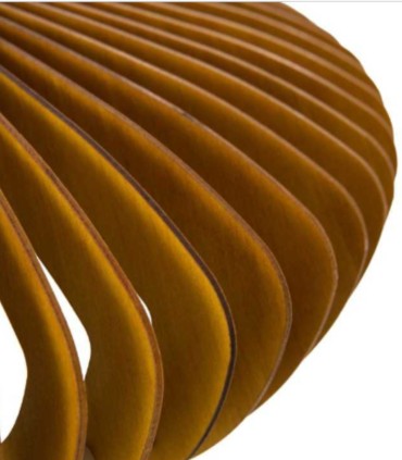 Lámpara de Pie Artesanal de Madera y Metal Gael