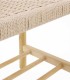Banqueta de Fresno con Asiento de Cuerda Natural Artaix