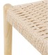 Banqueta de Fresno con Asiento de Cuerda Natural Artaix