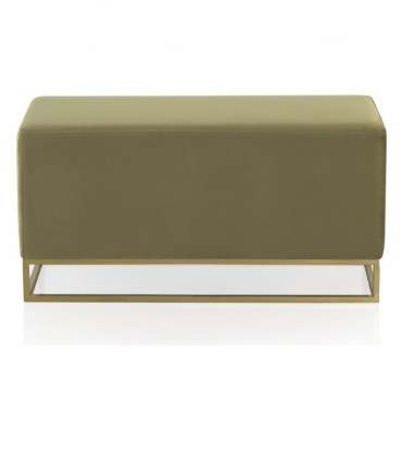 Banco Tapizado Terciopelo Verde Oliva Eric