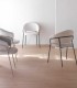 Pack 4 Sillones Tapizados en Chenilla con Patas de Metal Fion I