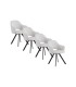 Pack de 4 Sillones Giratorios en Chenilla Crawford