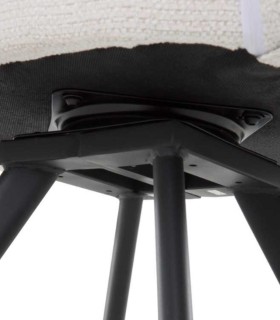 Pack de 4 Sillones Giratorios en Chenilla Crawford