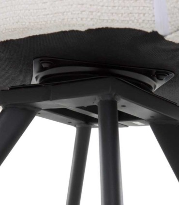 Pack de 4 Sillones Giratorios en Chenilla Crawford