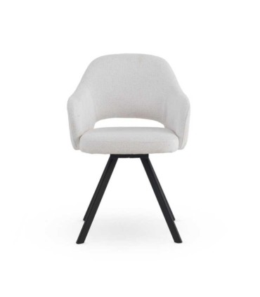 Pack de 4 Sillones Giratorios en Chenilla Crawford