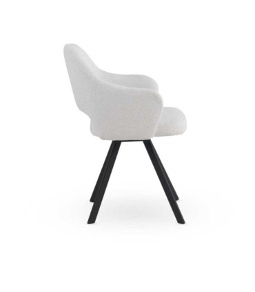 Pack de 4 Sillones Giratorios en Chenilla Crawford