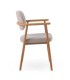 Pack de 2 Sillones en Madera de Roble y Chenilla Harrison