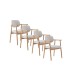 Pack de 2 Sillones en Madera de Roble y Chenilla Harrison