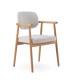 Pack de 2 Sillones en Madera de Roble y Chenilla Harrison