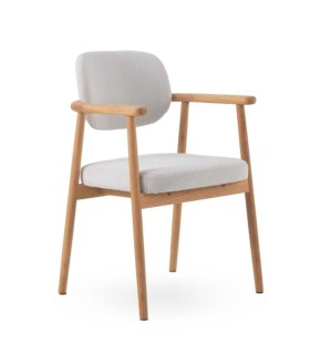 Pack de 2 Sillones en Madera de Roble y Chenilla Harrison
