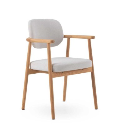 Pack de 2 Sillones en Madera de Roble y Chenilla Harrison