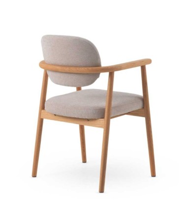 Pack de 2 Sillones en Madera de Roble y Chenilla Harrison