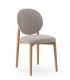 Pack de 2 Sillas de Comedor Roble y Chenilla Beige o Blanco Harrison I