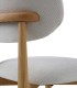 Pack de 2 Sillas de Comedor Roble y Chenilla Beige o Blanco Harrison I