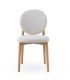 Pack de 2 Sillas de Comedor Roble y Chenilla Beige o Blanco Harrison I