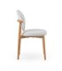 Pack de 2 Sillas de Comedor Roble y Chenilla Beige o Blanco Harrison I