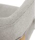Pack de 2 Sillones de Comedor Beige Tapizados en Chenilla y Madera de Roble Declan