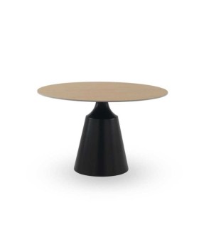 Mesa de Comedor Redonda 120 cm de Cerámica Mate Yichen